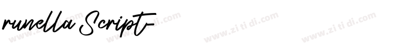 runella Script字体转换 runella Script字体转换